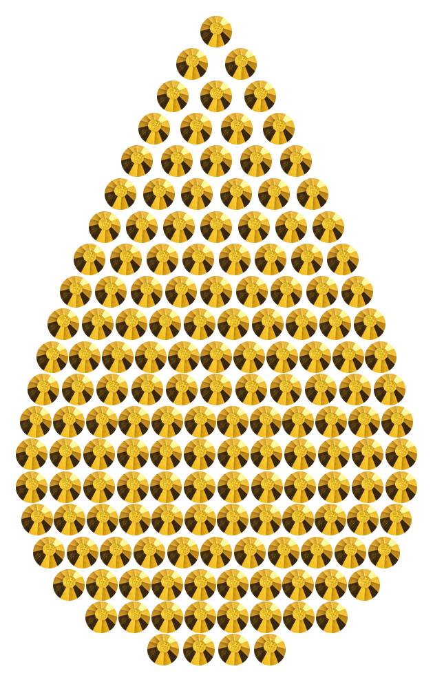 Трафарет Капля классическая — RHT_DROP2_SS16_GOLD