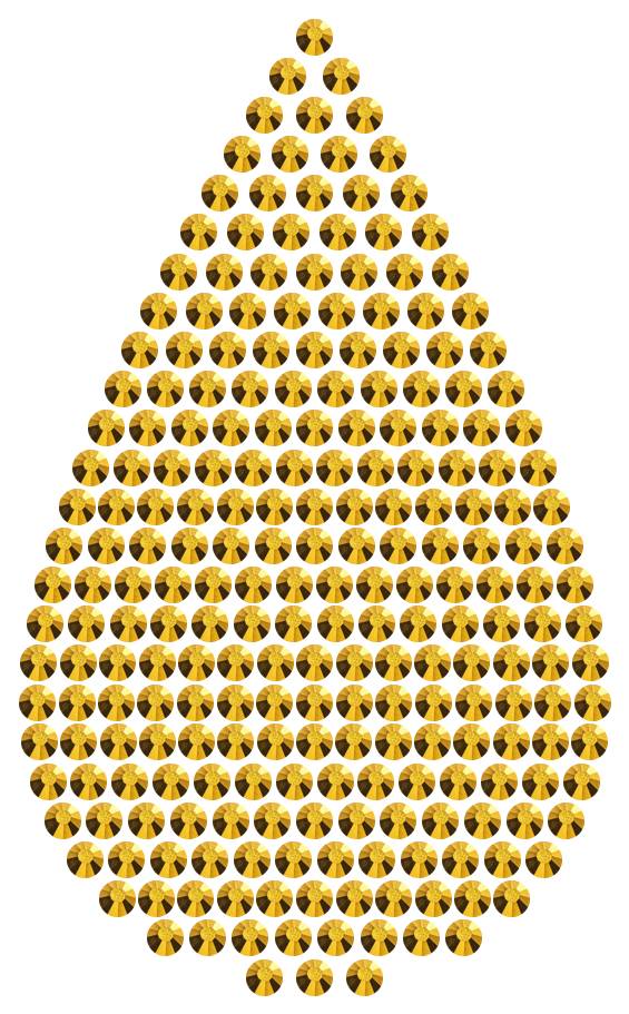 Трафарет Большая капля — RHT_DROP3_SS10_GOLD