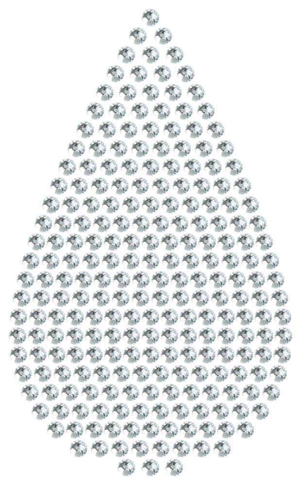 Трафарет Большая капля — RHT_DROP3_SS12_CRYSTAL_CLEAR