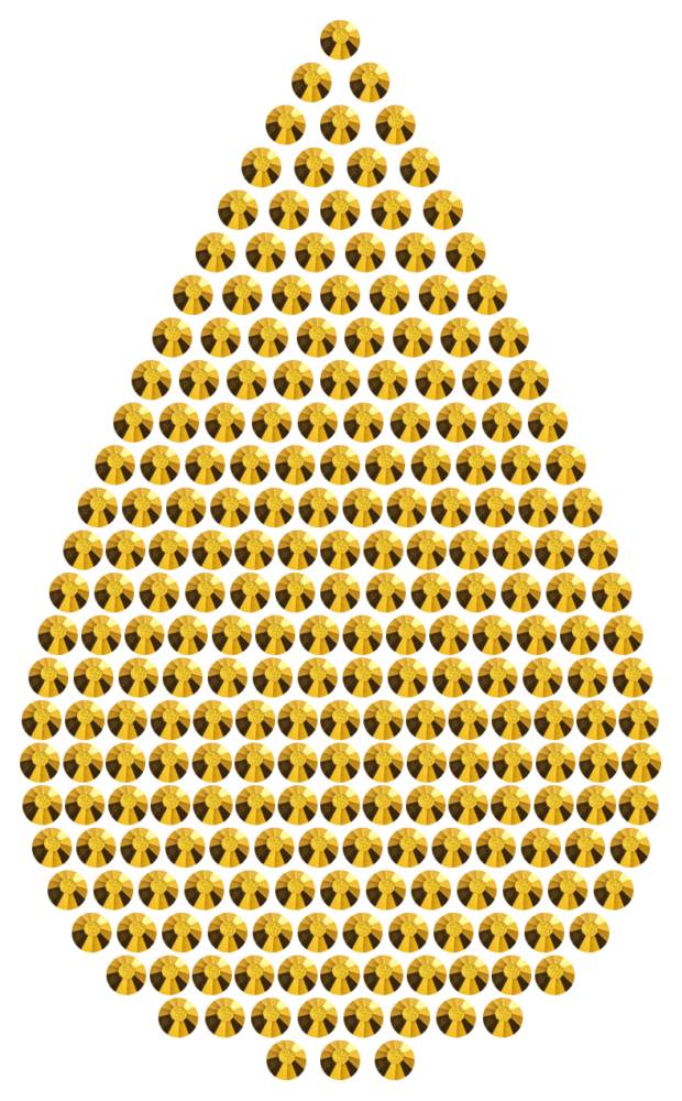 Трафарет Большая капля — RHT_DROP3_SS16_GOLD