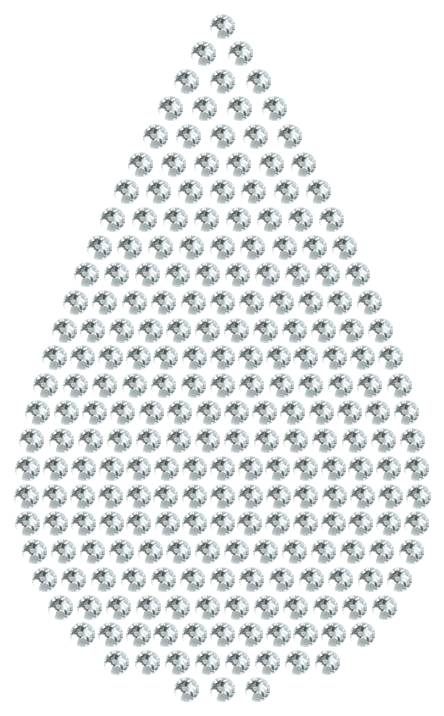Трафарет Большая капля — RHT_DROP3_SS6_CRYSTAL_CLEAR