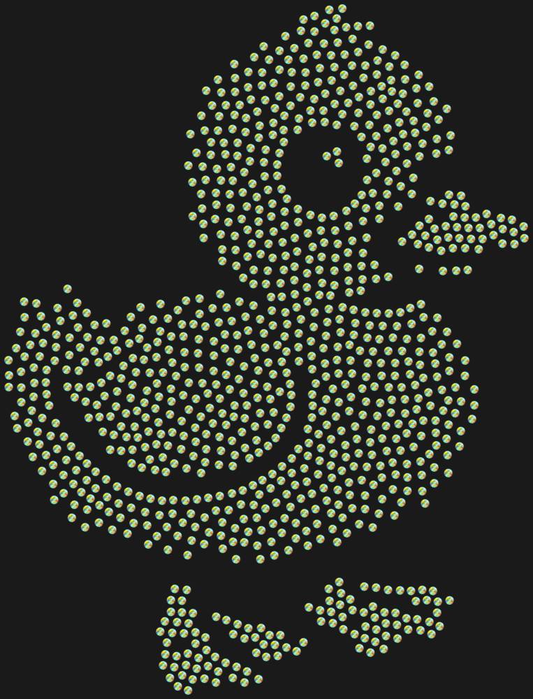 Трафарет Утенок — RHT_DUCKLING1_SS10_CRYSTAL_AB