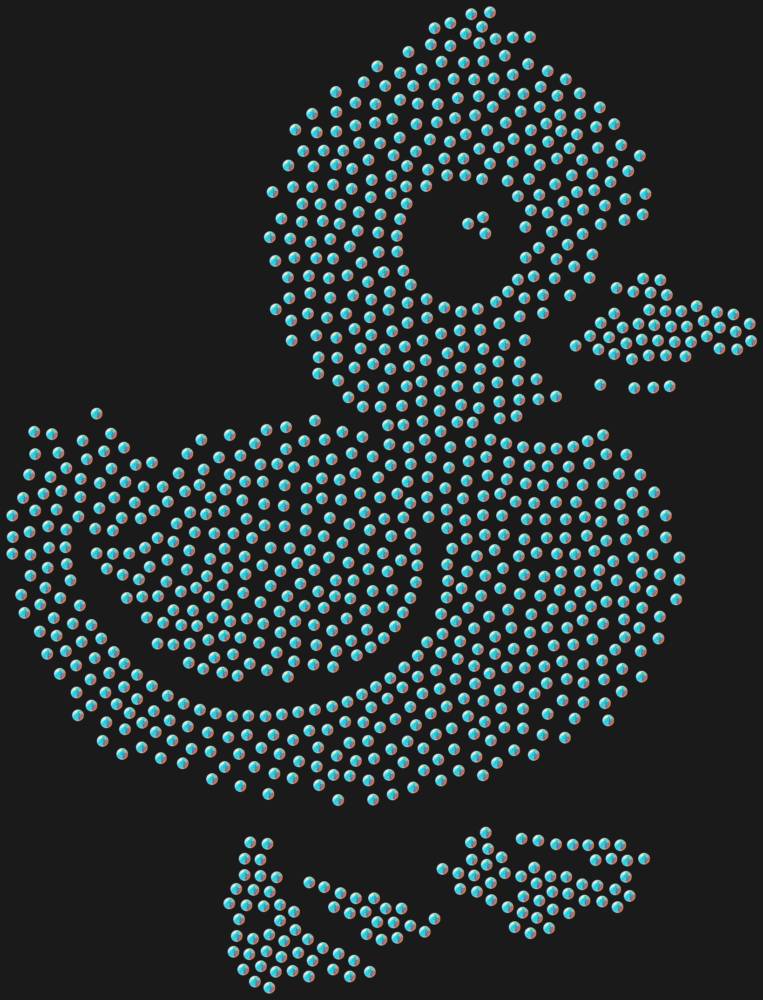Трафарет Утенок — RHT_DUCKLING1_SS6_CRYSTAL_AB_DMC