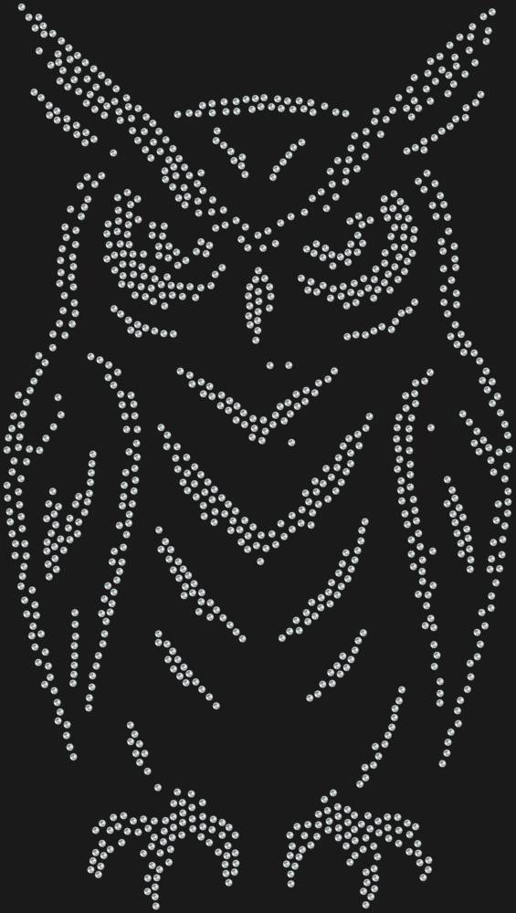 Трафарет Филин — RHT_EAGLEOWL1_SS10_CRYSTAL_CLEAR