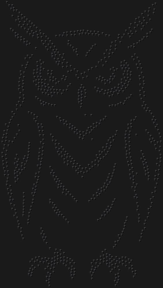 Трафарет Филин — RHT_EAGLEOWL1_SS10_JET_BLACK