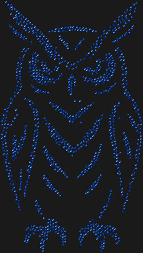 Трафарет Филин — RHT_EAGLEOWL1_SS10_SAPPHIRE