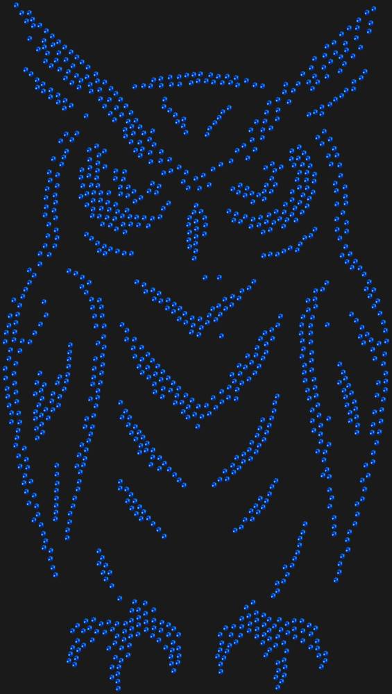 Трафарет Филин — RHT_EAGLEOWL1_SS16_SAPPHIRE