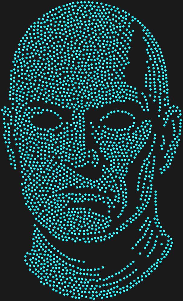 Трафарет Маска Фантомаса — RHT_FANTOMAS1_SS10_AQUAMARINE