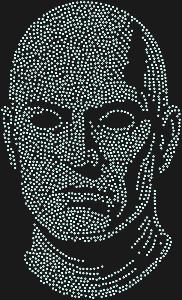 Трафарет Маска Фантомаса — RHT_FANTOMAS1_SS10_CRYSTAL_AB_DMC