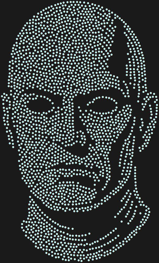 Трафарет Маска Фантомаса — RHT_FANTOMAS1_SS16_CRYSTAL_AB_DMC