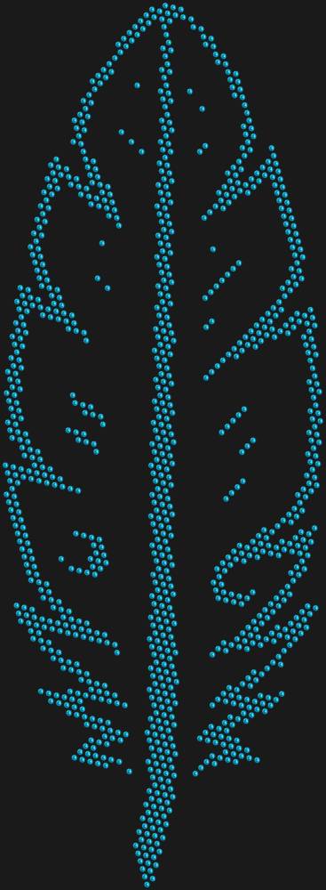 Трафарет Перо — RHT_FEATHER1_SS10_AQUAMARINE