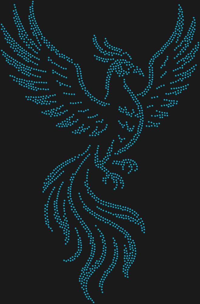 Трафарет Птица феникс — RHT_FENIX1_SS10_AQUAMARINE