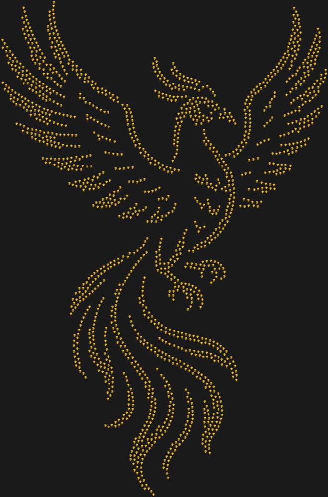 Трафарет Птица феникс — RHT_FENIX1_SS10_GOLD