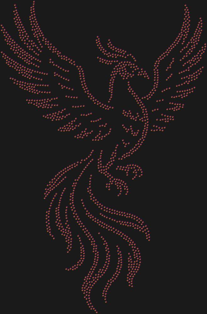 Трафарет Птица феникс — RHT_FENIX1_SS10_RAINBOW