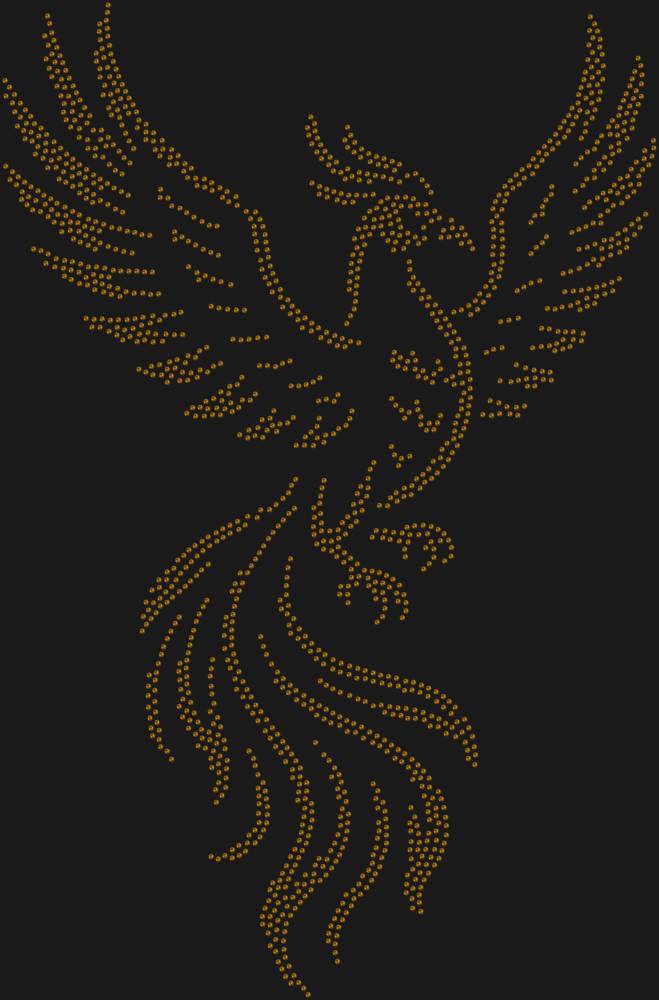 Трафарет Птица феникс — RHT_FENIX1_SS10_TOPAZ