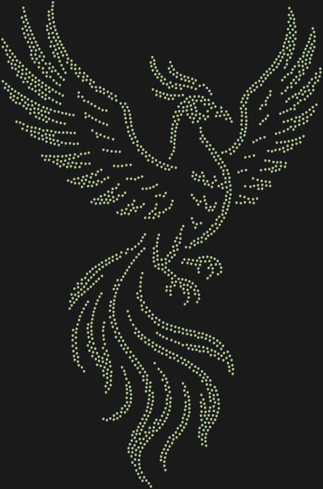 Трафарет Птица феникс — RHT_FENIX1_SS12_CRYSTAL_AB