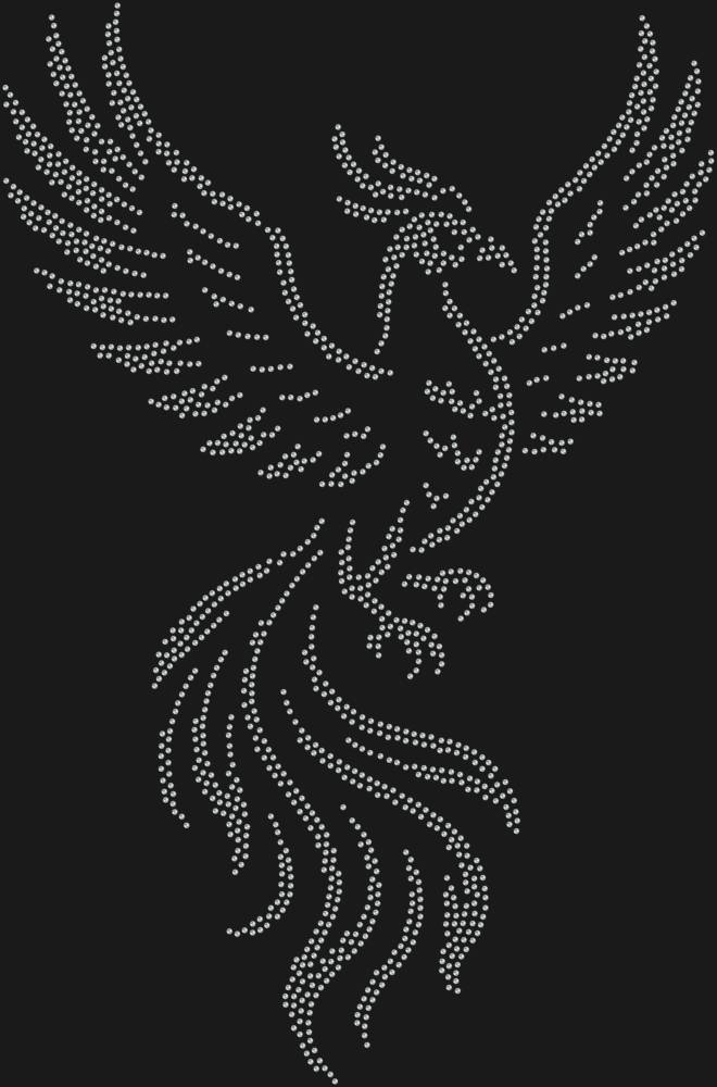 Трафарет Птица феникс — RHT_FENIX1_SS12_CRYSTAL_CLEAR
