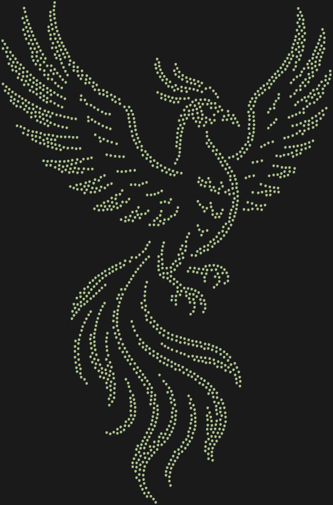 Трафарет Птица феникс — RHT_FENIX1_SS16_CRYSTAL_AB