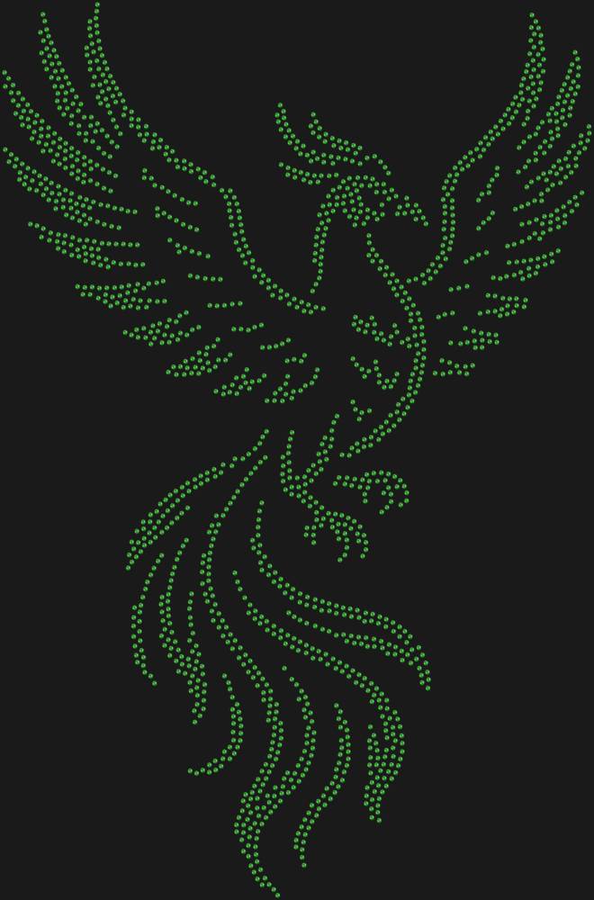 Трафарет Птица феникс — RHT_FENIX1_SS16_LT_PERIDOT