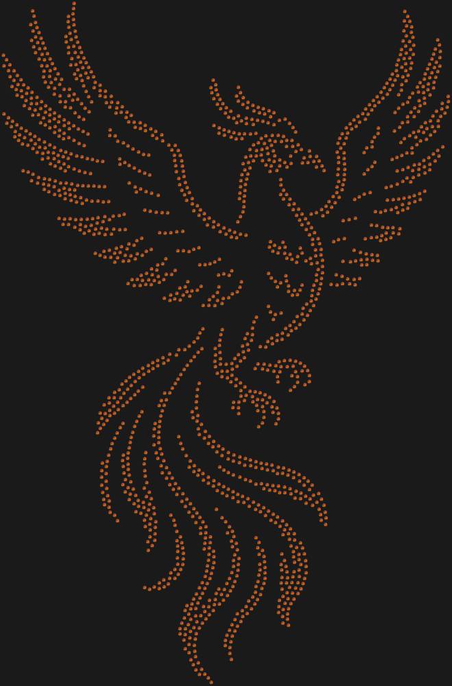 Трафарет Птица феникс — RHT_FENIX1_SS16_RED_VOLCANO
