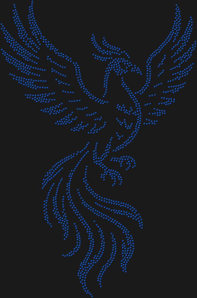 Трафарет Птица феникс — RHT_FENIX1_SS16_SAPPHIRE