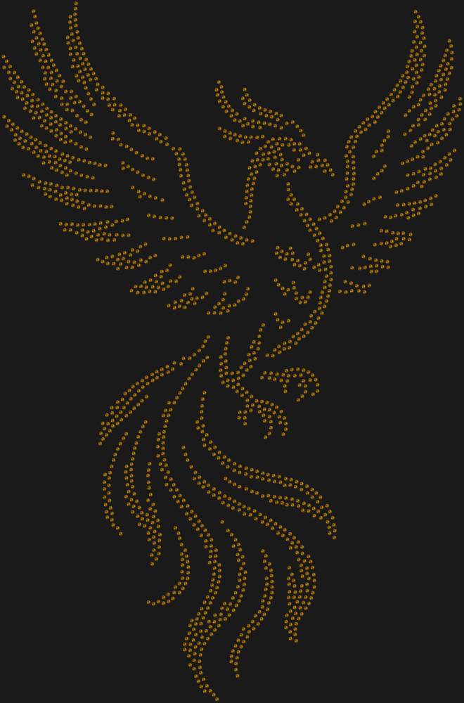 Трафарет Птица феникс — RHT_FENIX1_SS16_TOPAZ
