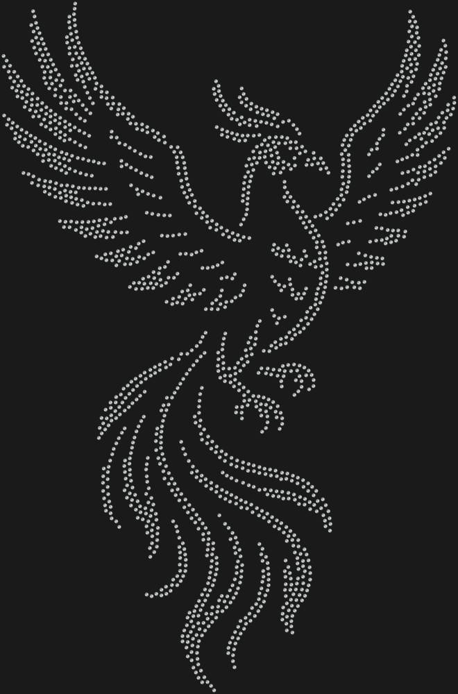 Трафарет Птица феникс — RHT_FENIX1_SS20_CRYSTAL_CLEAR