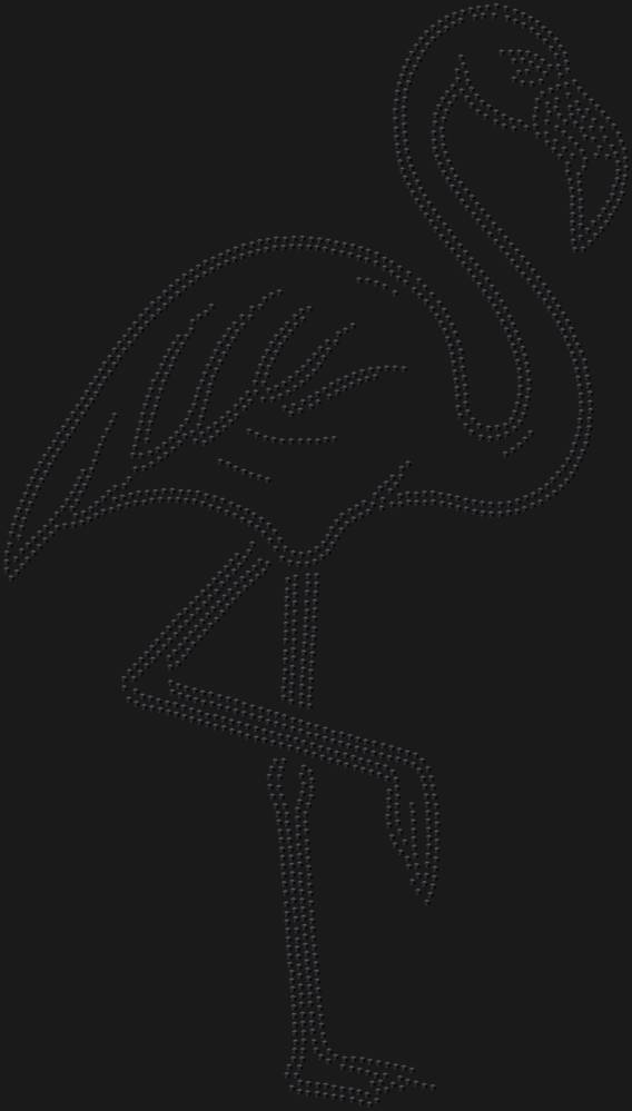 Трафарет Фламинго — RHT_FLAMINGO1_SS10_JET_BLACK