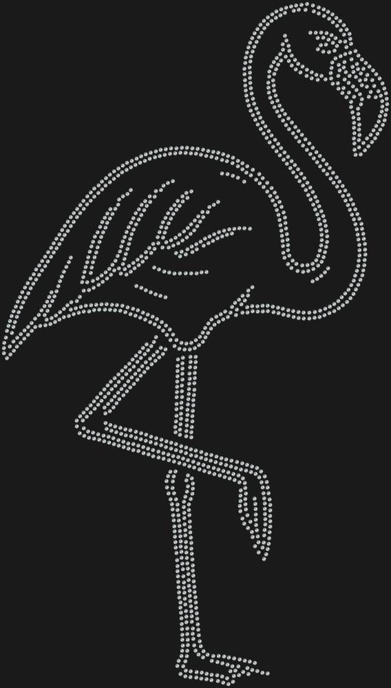 Трафарет Фламинго — RHT_FLAMINGO1_SS6_CRYSTAL_CLEAR