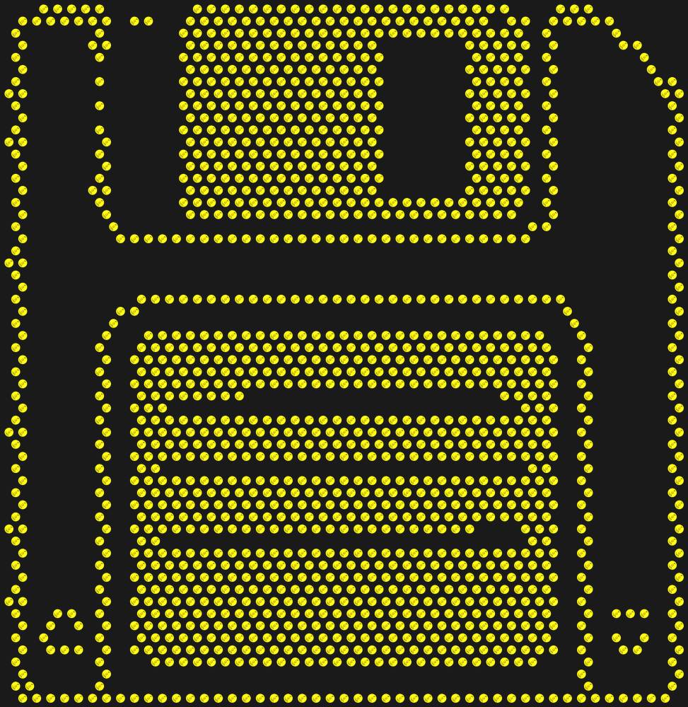 Трафарет Дискета — RHT_FLOPPY1_SS10_CITRINE