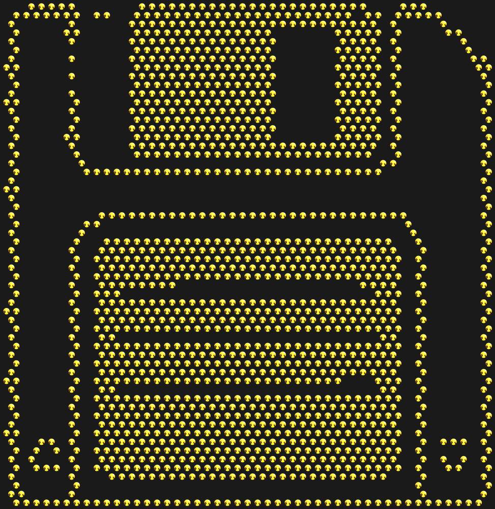 Трафарет Дискета — RHT_FLOPPY1_SS10_GOLD