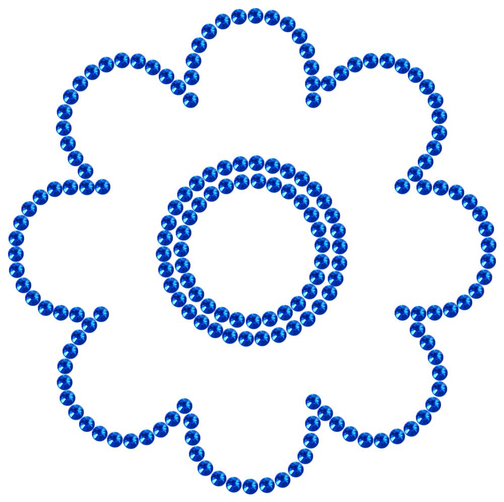 Трафарет Цветок — RHT_FLOWER1_SS10_SAPPHIRE