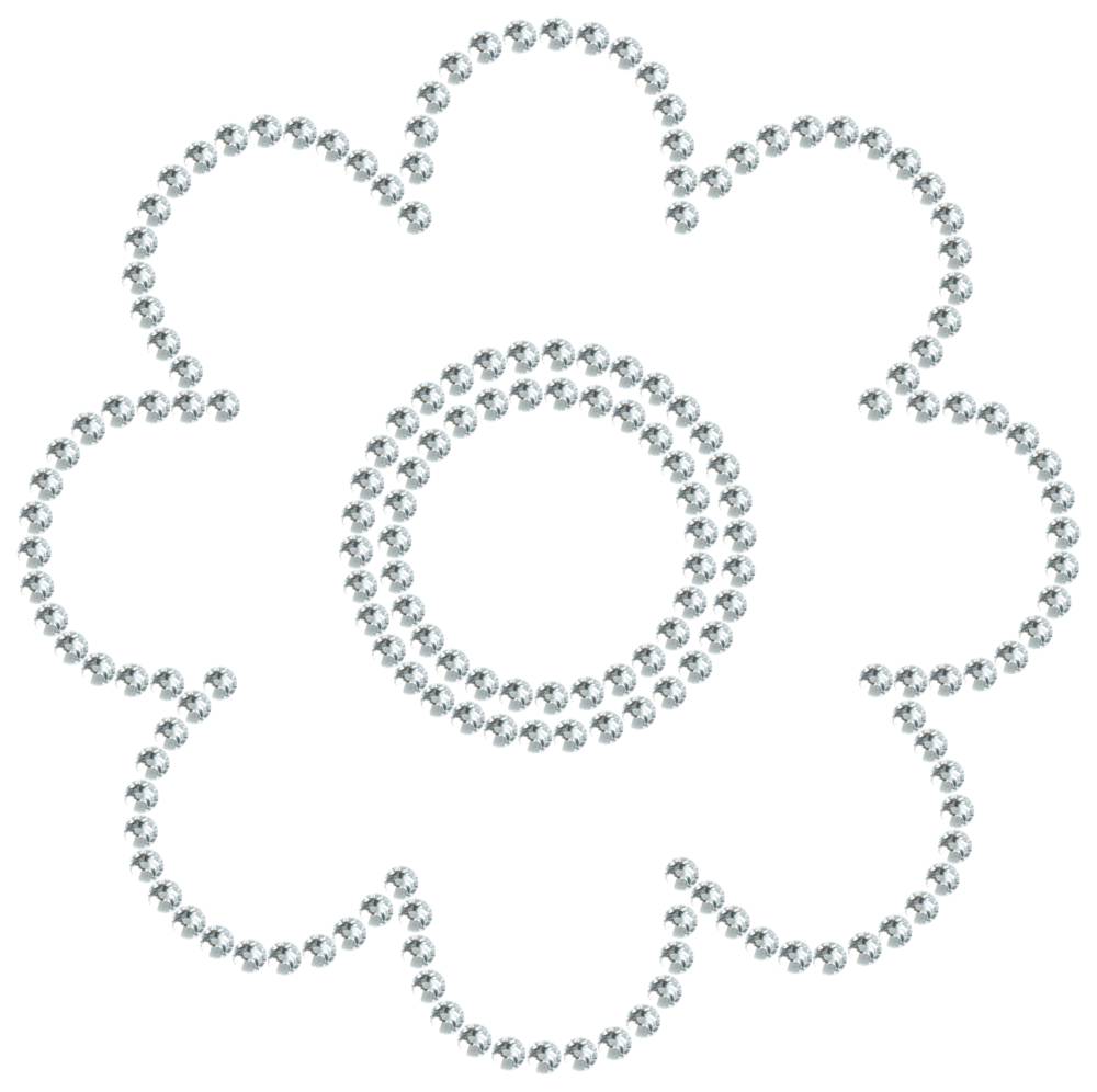 Трафарет Цветок — RHT_FLOWER1_SS16_CRYSTAL_CLEAR