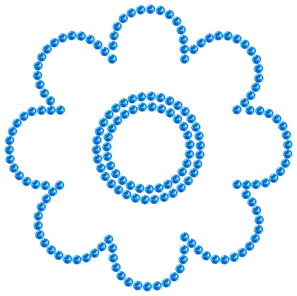 Трафарет Цветок — RHT_FLOWER1_SS16_LT_SAPPHIRE