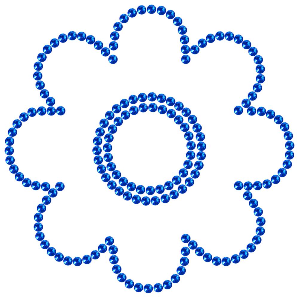 Трафарет Цветок — RHT_FLOWER1_SS16_SAPPHIRE