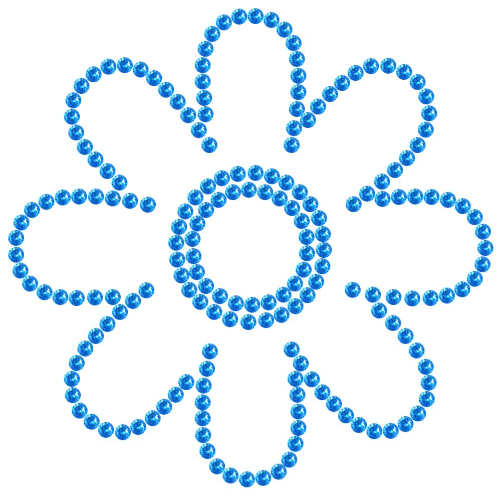 Трафарет Ромашка — RHT_FLOWER2_SS10_LT_SAPPHIRE