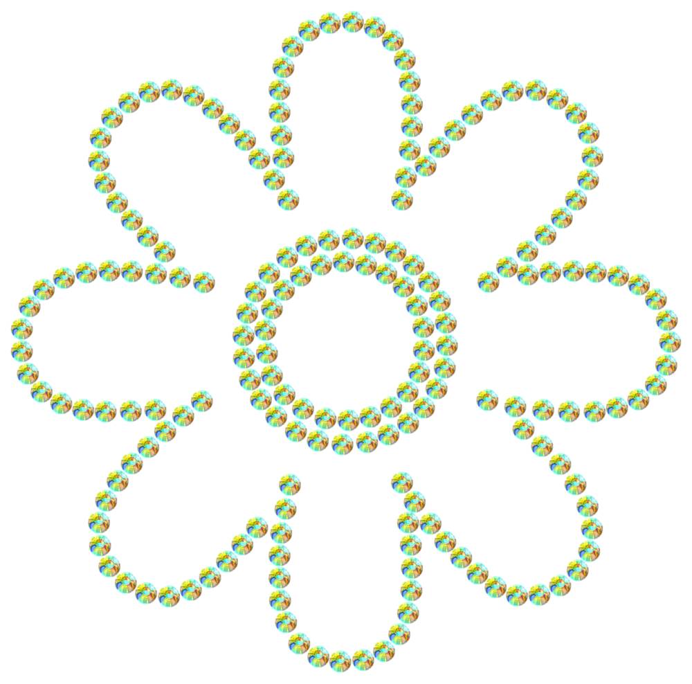 Трафарет Ромашка — RHT_FLOWER2_SS12_CRYSTAL_AB