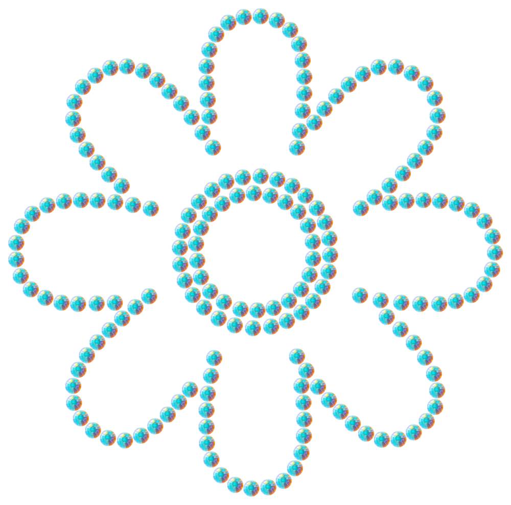 Трафарет Ромашка — RHT_FLOWER2_SS12_CRYSTAL_AB_DMC