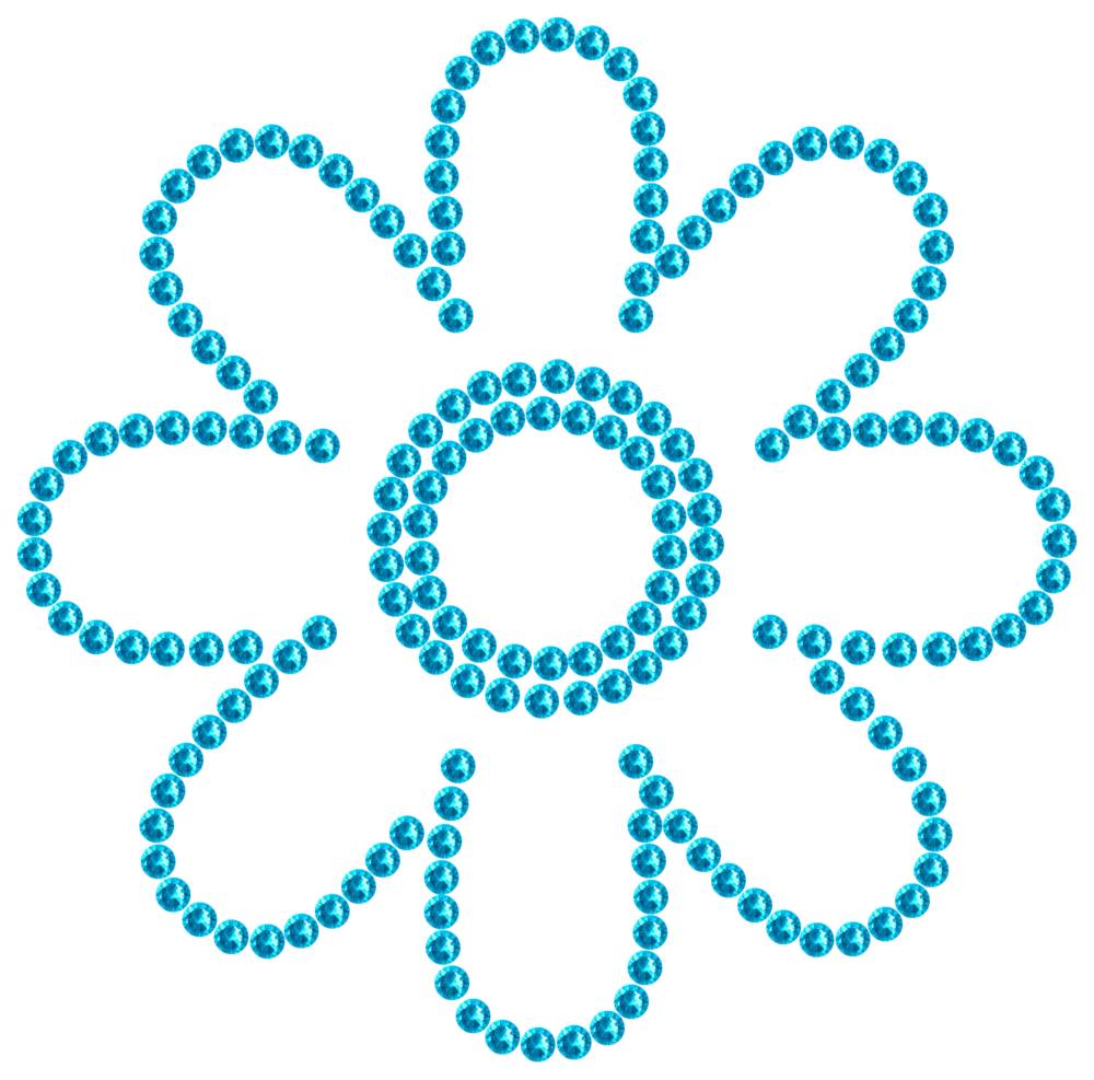 Трафарет Ромашка — RHT_FLOWER2_SS16_AQUAMARINE