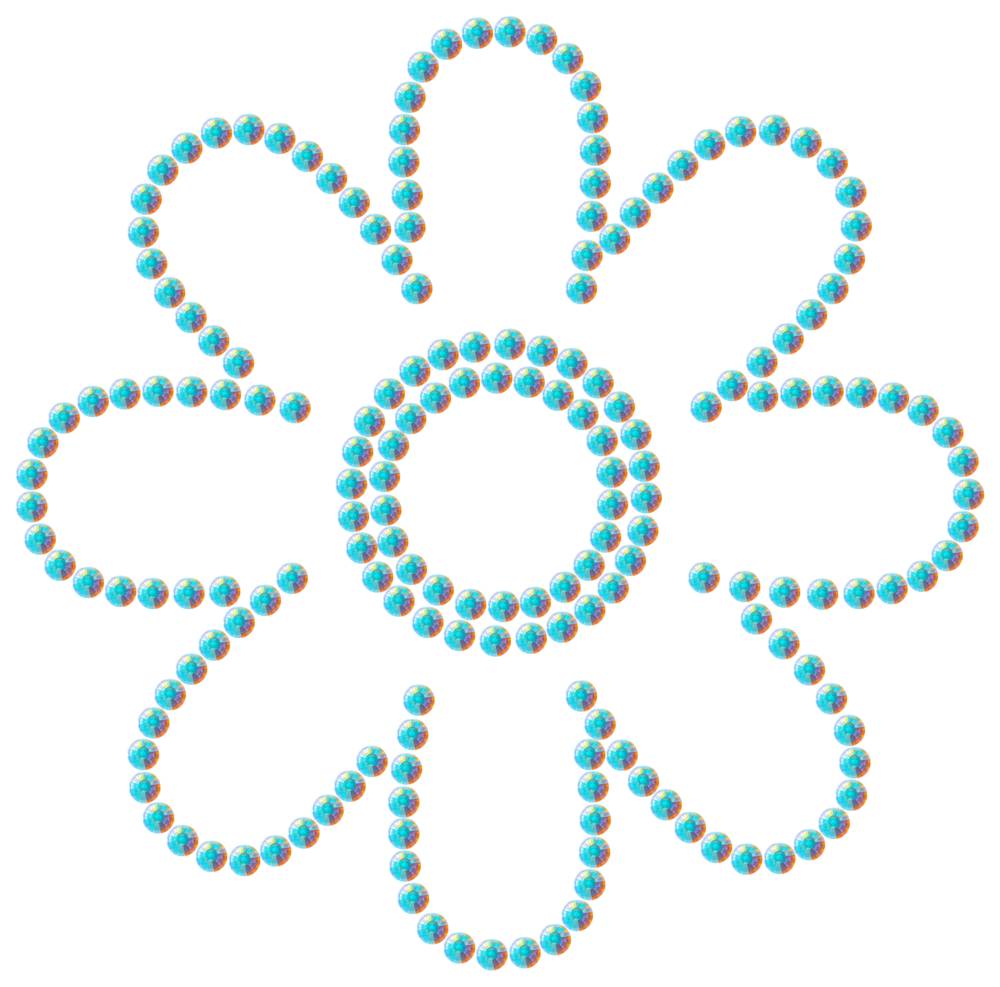Трафарет Ромашка — RHT_FLOWER2_SS16_CRYSTAL_AB_DMC