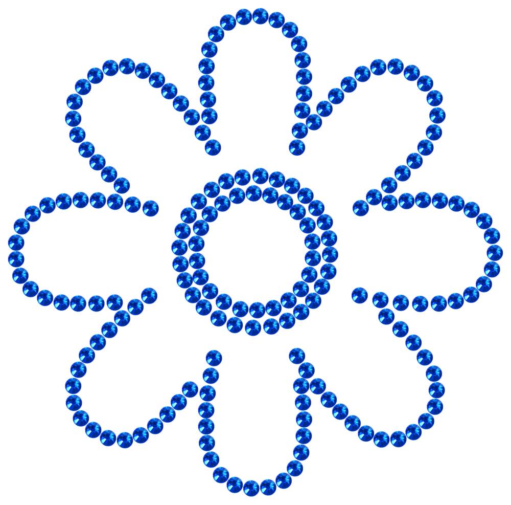 Трафарет Ромашка — RHT_FLOWER2_SS16_SAPPHIRE