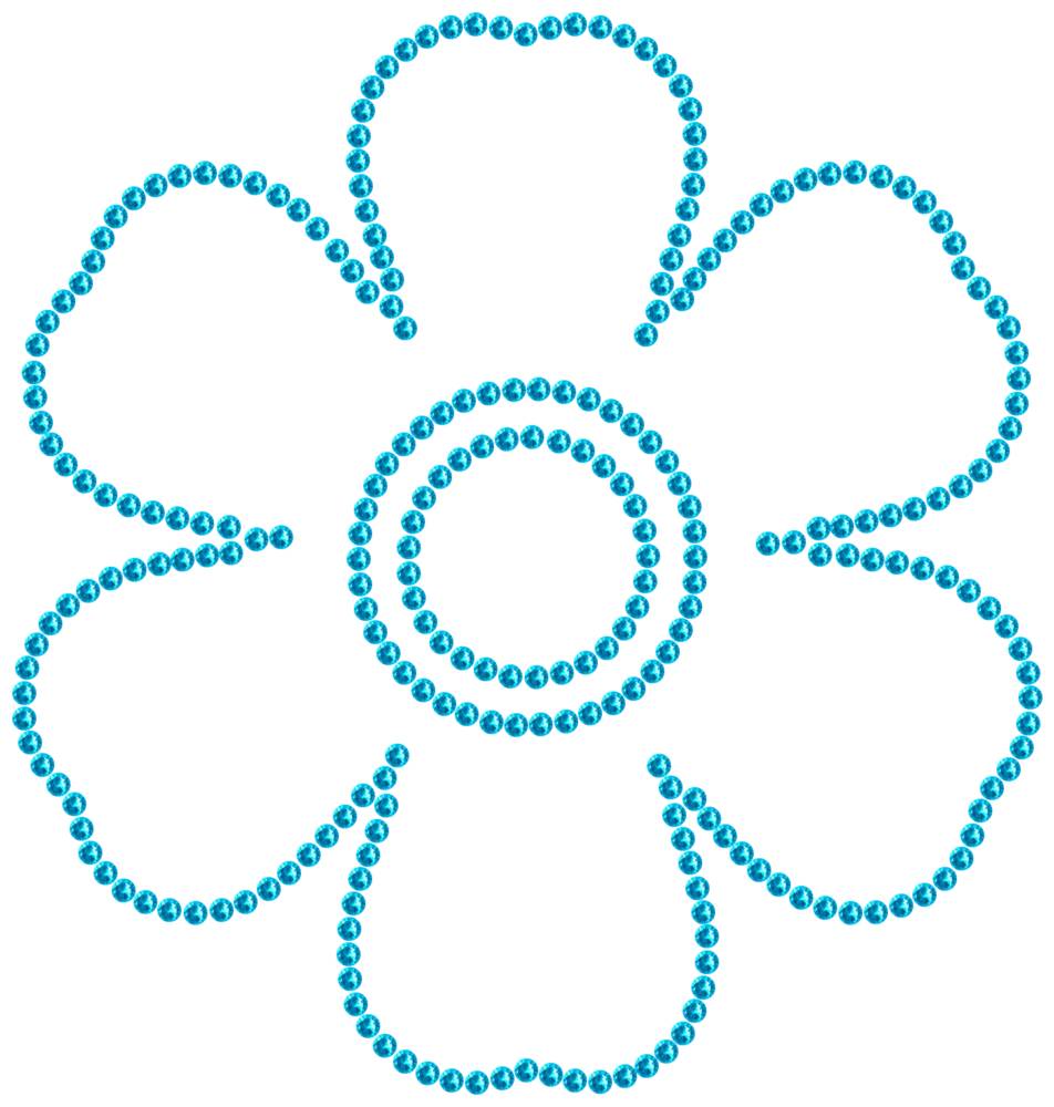 Трафарет Незабудка — RHT_FLOWER3_SS10_AQUAMARINE