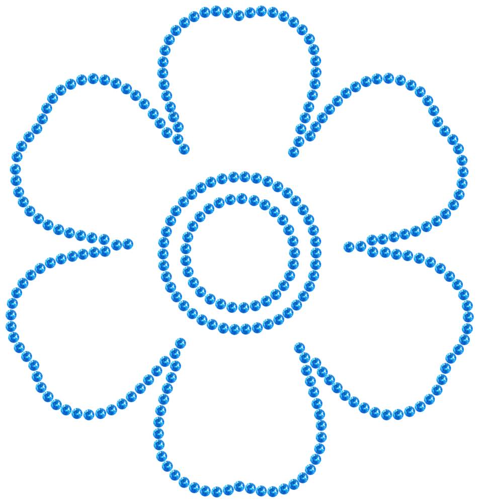 Трафарет Незабудка — RHT_FLOWER3_SS10_LT_SAPPHIRE