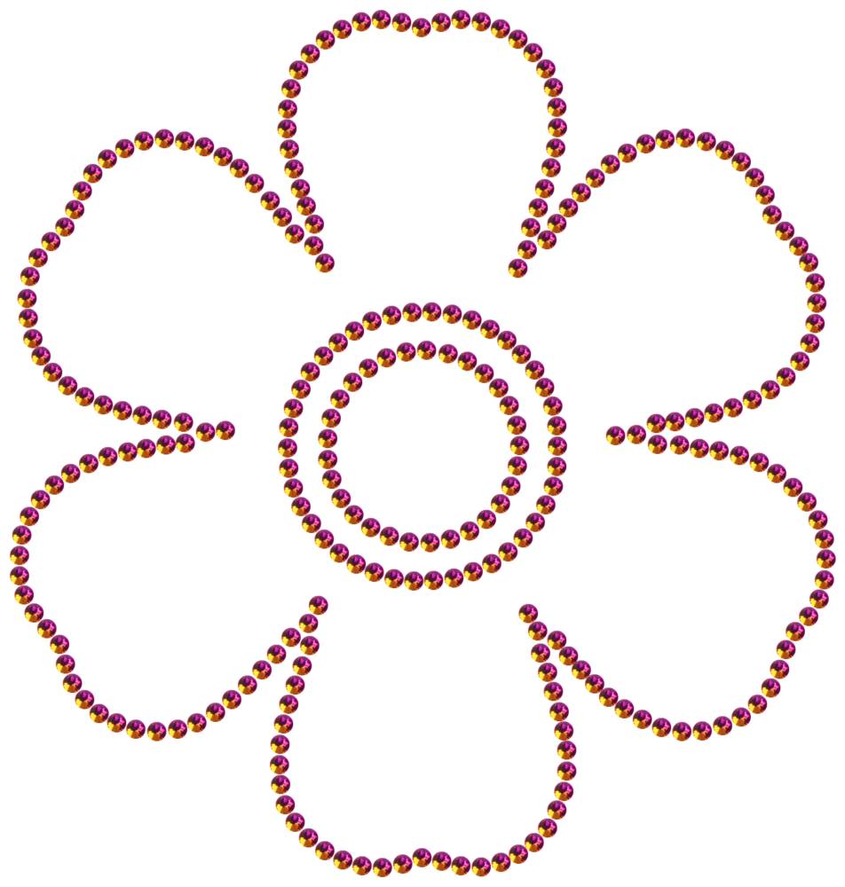 Трафарет Незабудка — RHT_FLOWER3_SS10_RAINBOW