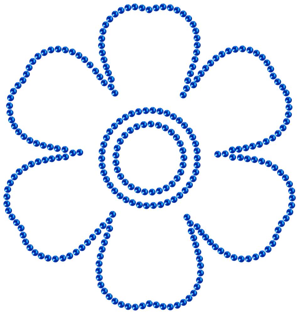Трафарет Незабудка — RHT_FLOWER3_SS10_SAPPHIRE