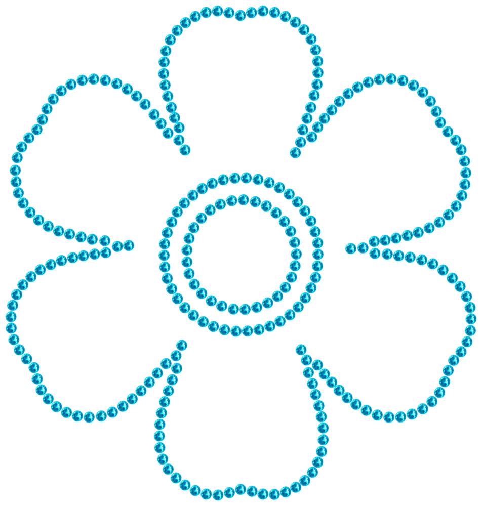 Трафарет Незабудка — RHT_FLOWER3_SS16_AQUAMARINE