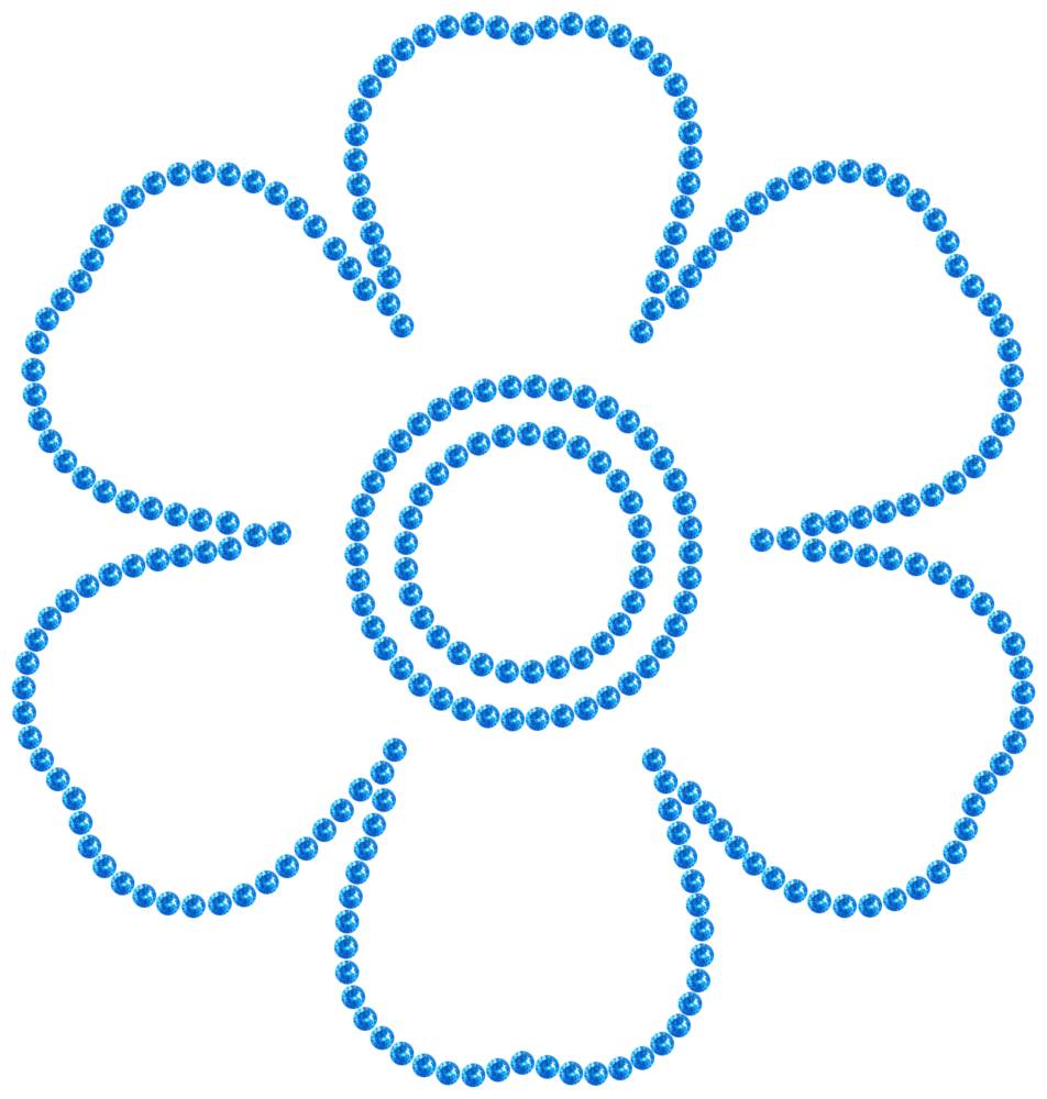 Трафарет Незабудка — RHT_FLOWER3_SS16_LT_SAPPHIRE