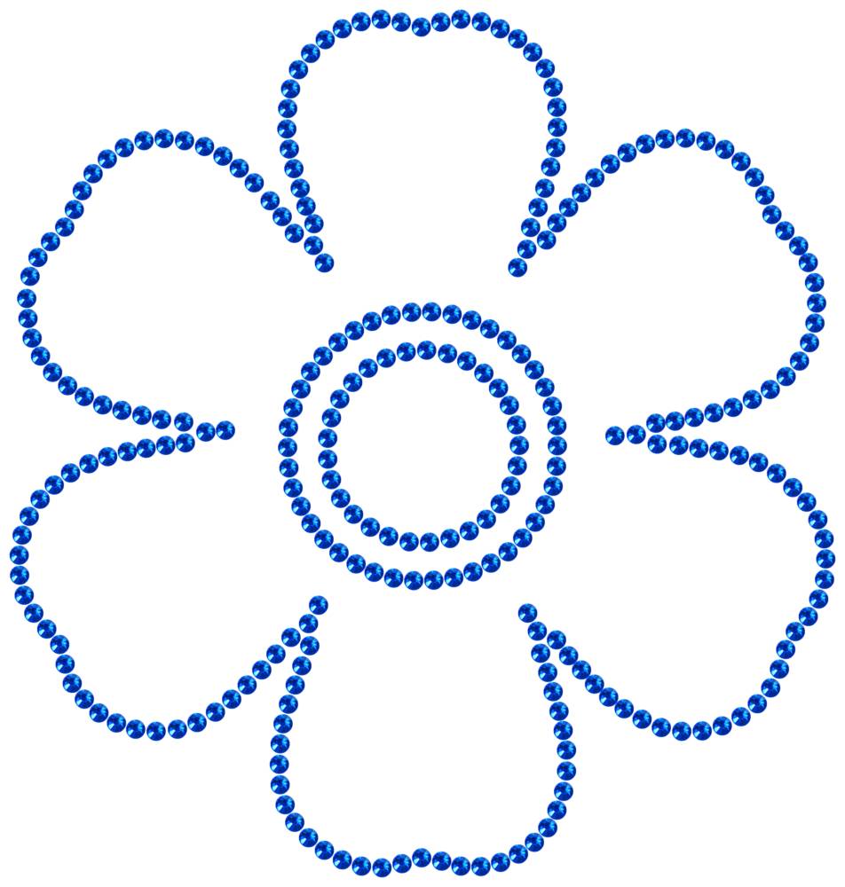 Трафарет Незабудка — RHT_FLOWER3_SS16_SAPPHIRE