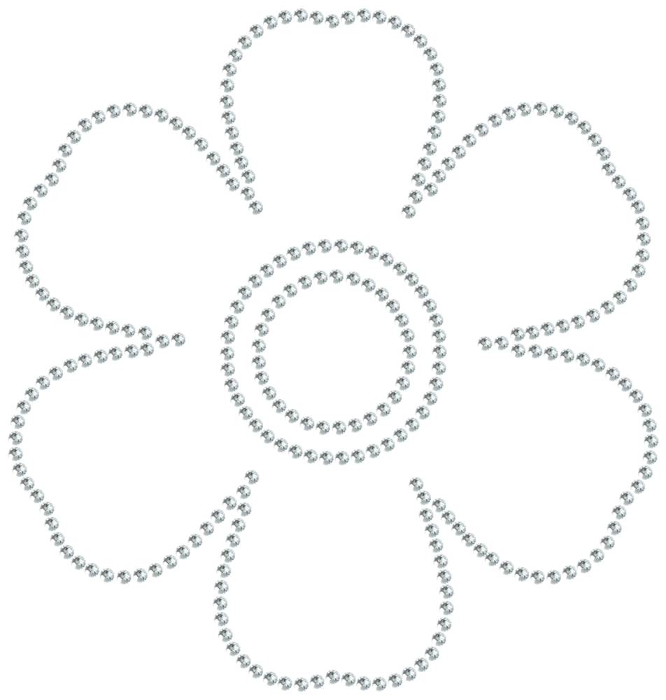 Трафарет Незабудка — RHT_FLOWER3_SS6_CRYSTAL_CLEAR