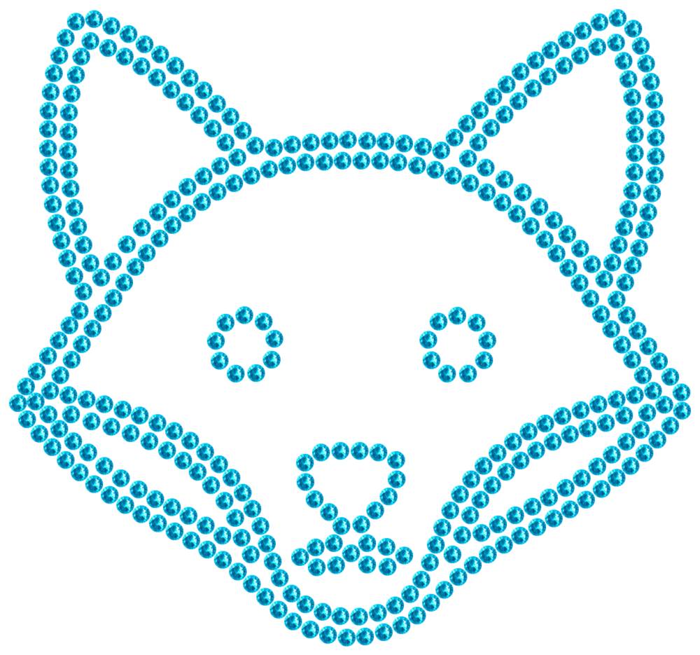 Трафарет Лиса — RHT_FOX1_SS10_AQUAMARINE